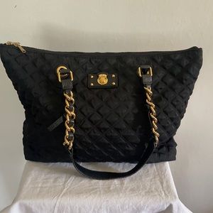 Marc Jacobs Quilted Shoulder Bag with Gold Chain
